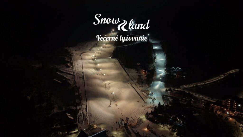 Večerné lyžovanie v Snowlande
